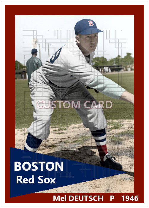Mel Deutsch - 1946 Boston Red Sox - choose a size & style