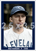 Mel Harder - 1940 Cleveland Indians - choose a size & style