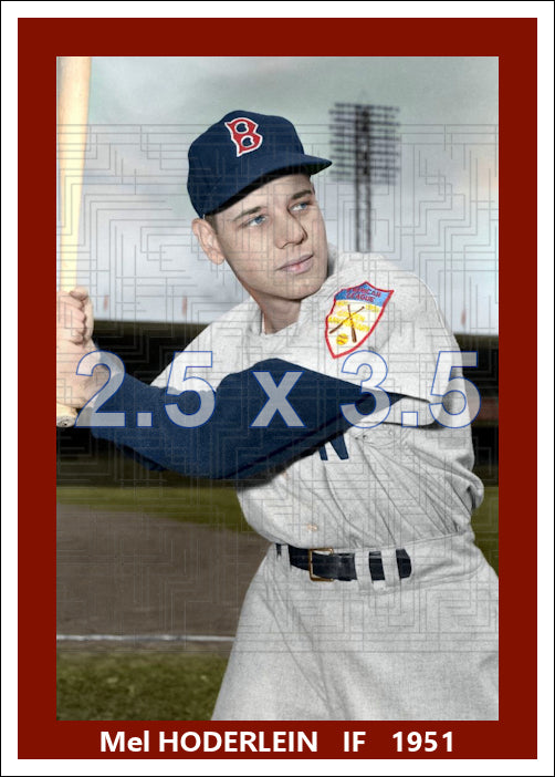 Mel Hoderlein - 1951 Boston Red Sox - choose a size & style
