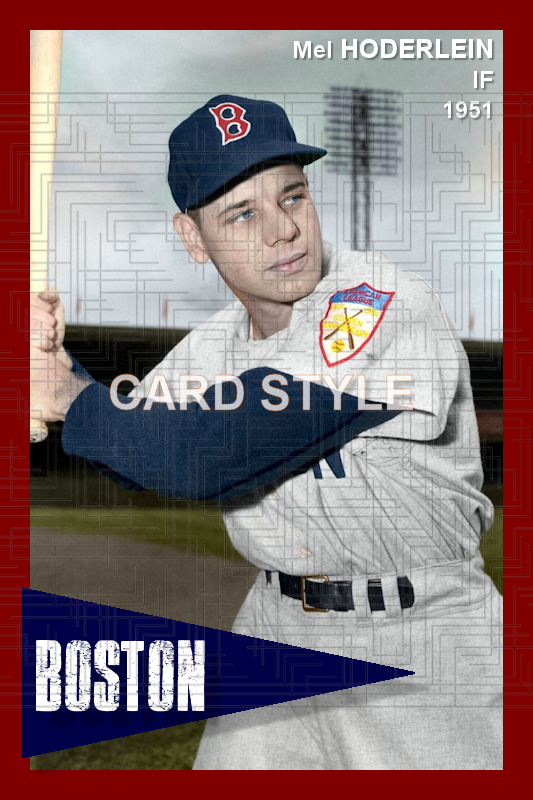 Mel Hoderlein - 1951 Boston Red Sox - choose a size & style