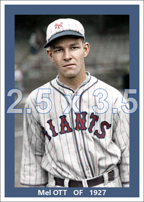 Mel Ott - 1927 New York Giants - choose a size & style