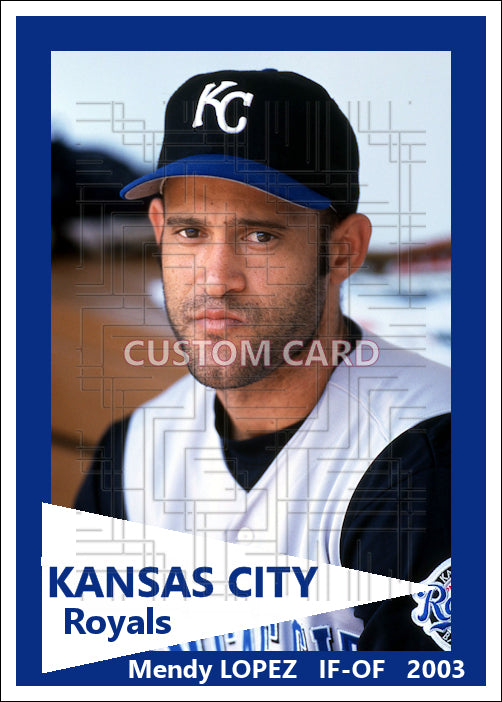 Mendy Lopez - 2003 Kansas City Royals - choose a size & style