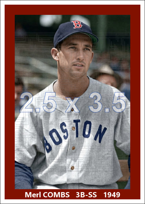 Merl Combs - 1949 Boston Red Sox - choose a size & style