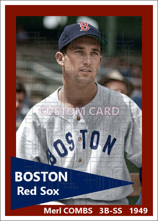 Merl Combs - 1949 Boston Red Sox - choose a size & style