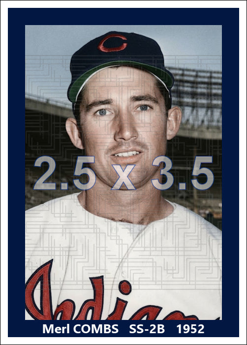 Merl Combs - 1952 Cleveland Indians - choose a size & style