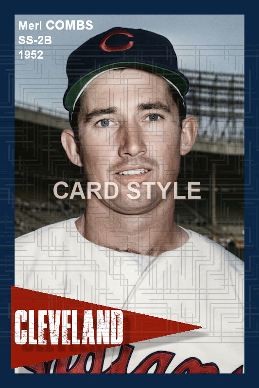Merl Combs - 1952 Cleveland Indians - choose a size & style
