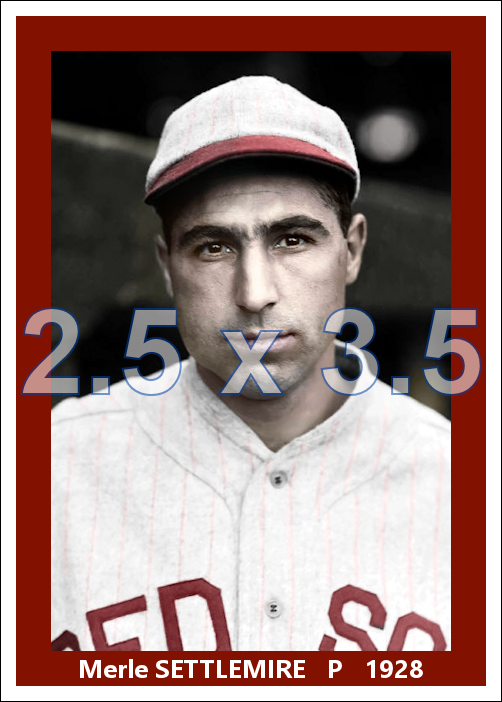 Merle Settlemire - 1928 Boston Red Sox - choose a size & style