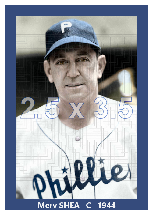 Merv Shea - 1944 Philadelphia Phillies - choose a size & style