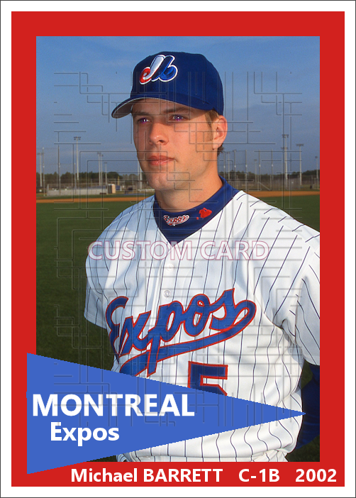 Michael Barrett - 2002 Montreal Expos - choose a size & style