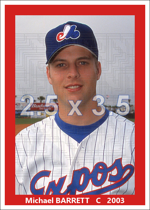 Michael Barrett - 2003 Montreal Expos - choose a size & style