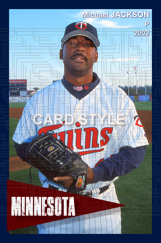 Michael Jackson - 2002 Minnesota Twins - choose a size & style