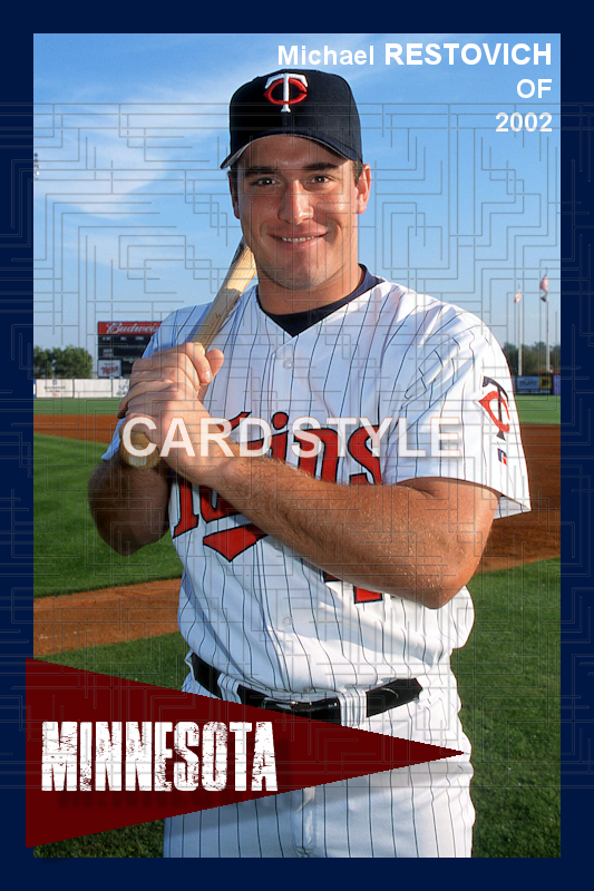 Michael Restovich - 2002 Minnesota Twins - pose A - choose a size & style