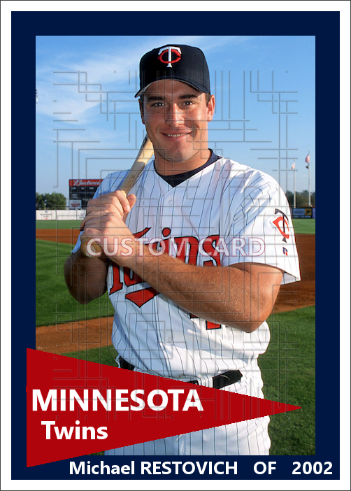 Michael Restovich - 2002 Minnesota Twins - pose A - choose a size & style
