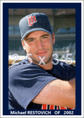 Michael Restovich - 2002 Minnesota Twins - pose B - choose a size & style