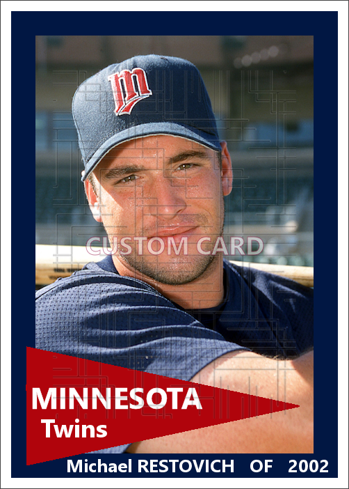 Michael Restovich - 2002 Minnesota Twins - pose B - choose a size & style