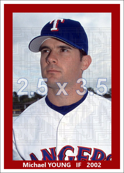 Michael Young - 2002 Texas Rangers - choose a size & style
