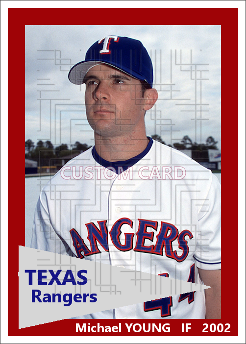 Michael Young - 2002 Texas Rangers - choose a size & style