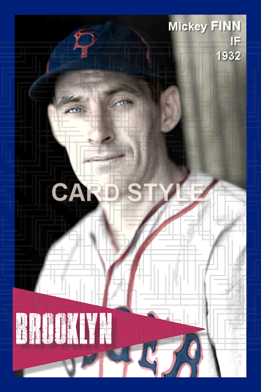 Mickey Finn - 1932 Brooklyn Dodgers - choose a size & style