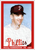 Mickey Harrington - 1963 Philadelphia Phillies - choose a size & style