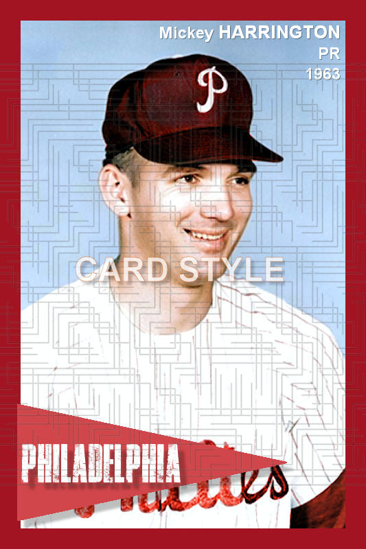 Mickey Harrington - 1963 Philadelphia Phillies - choose a size & style