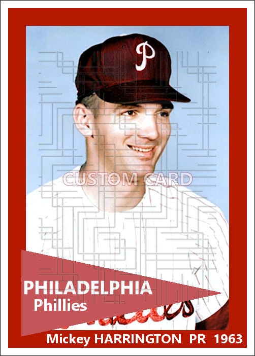Mickey Harrington - 1963 Philadelphia Phillies - choose a size & style