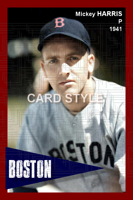 Mickey Harris - 1941 Boston Red Sox - choose a size & style