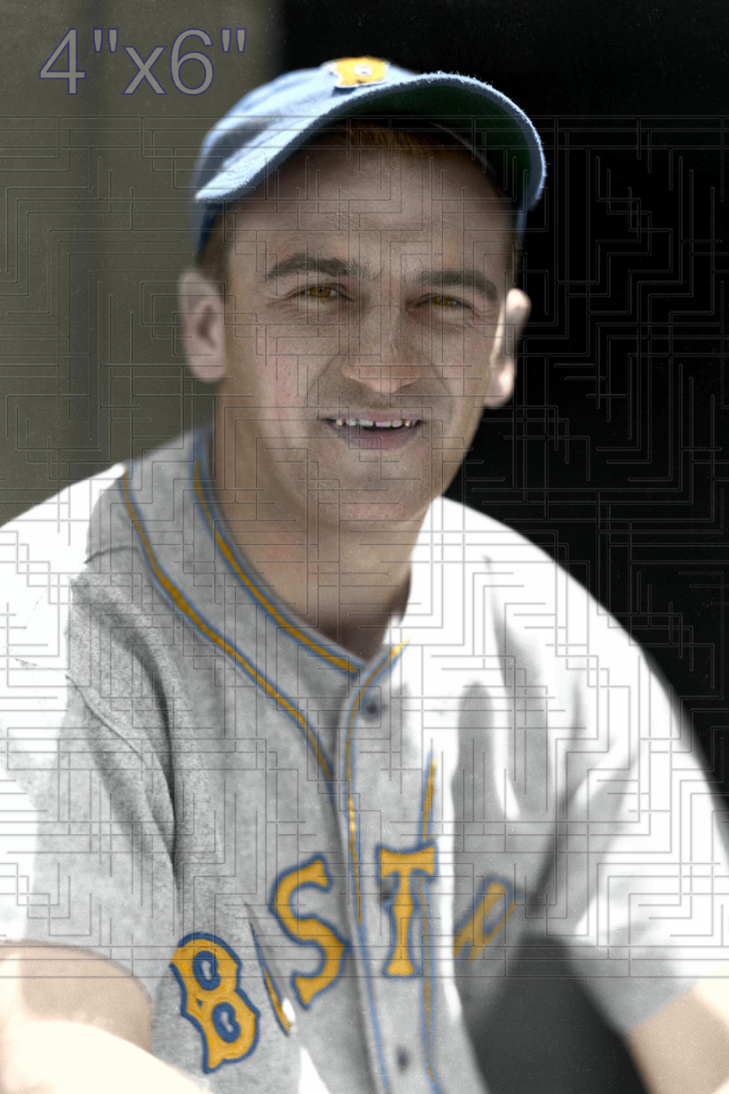 Mickey Haslin - 1936 Boston Bees - choose a size & style