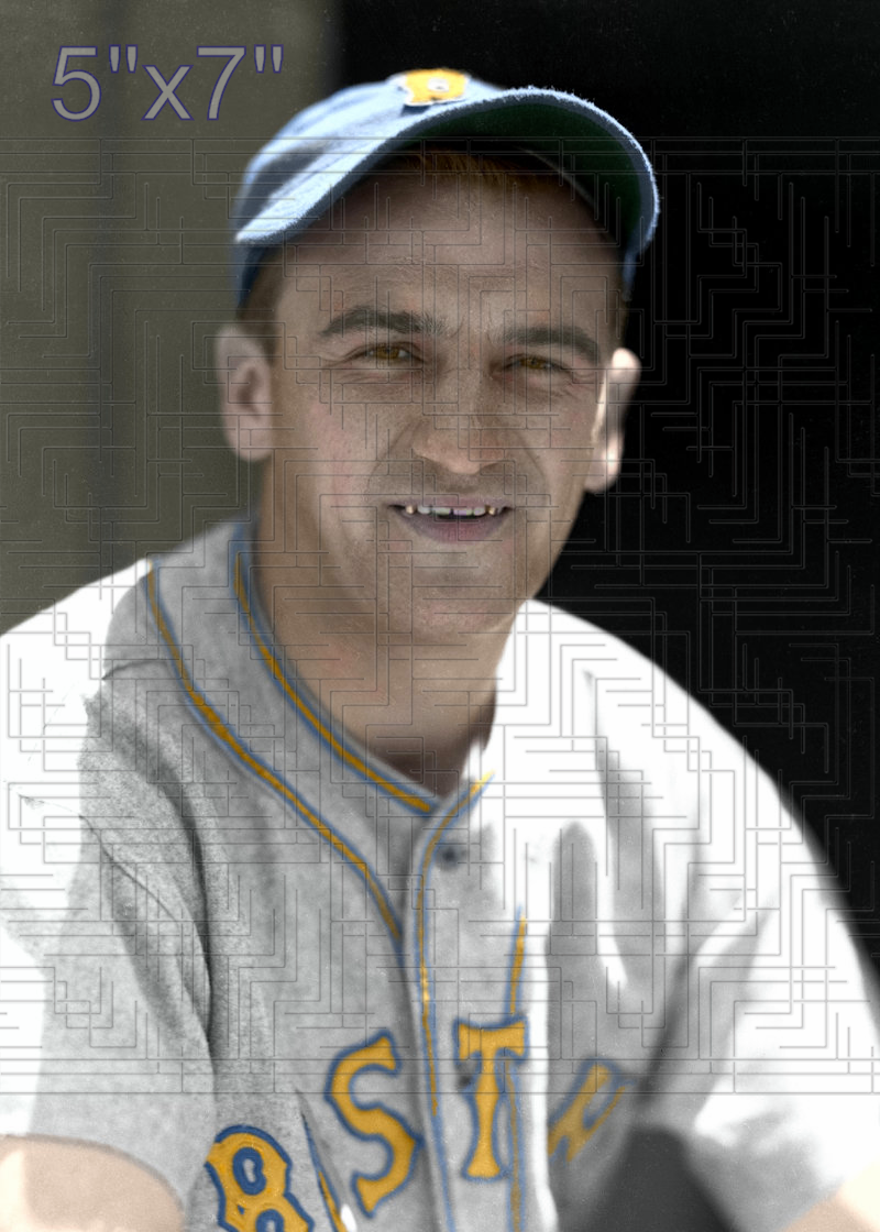 Mickey Haslin - 1936 Boston Bees - choose a size & style