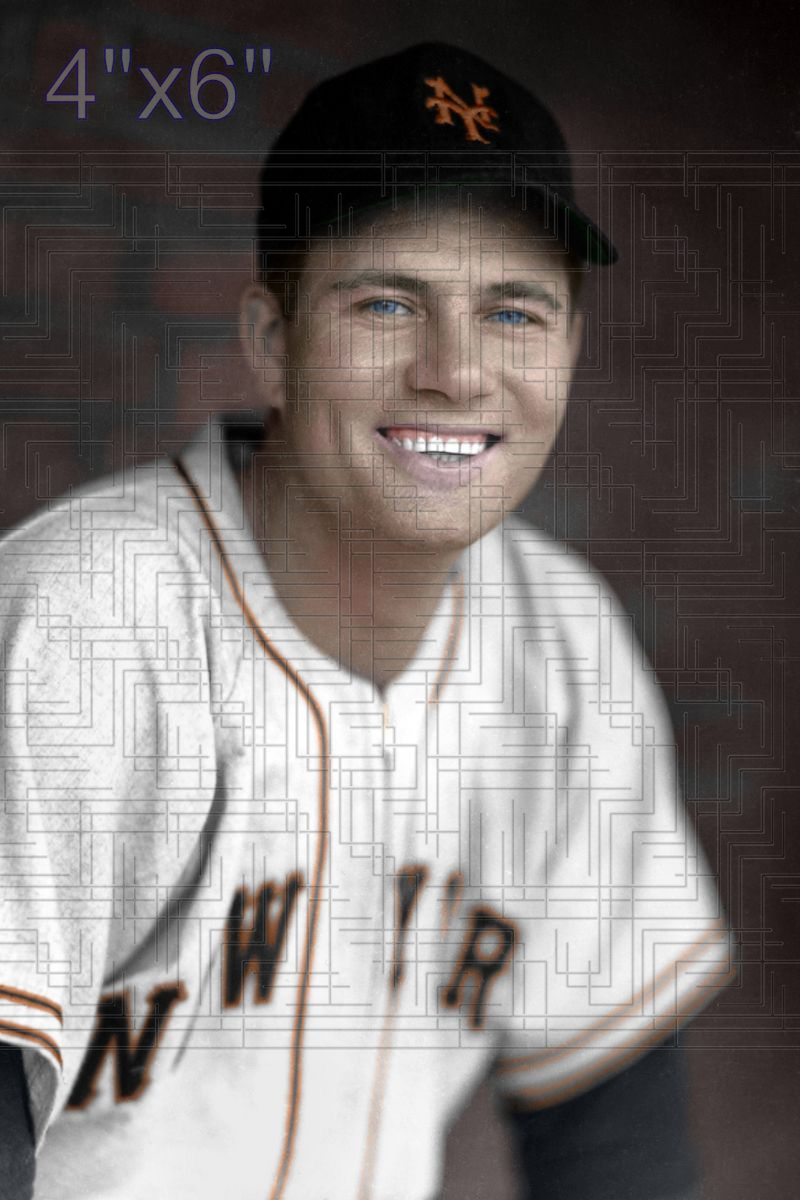 Mickey Livingston - 1947 New York Giants - choose a size & style