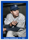 Mickey Livingston - 1951 Brooklyn Dodgers - choose a size & style