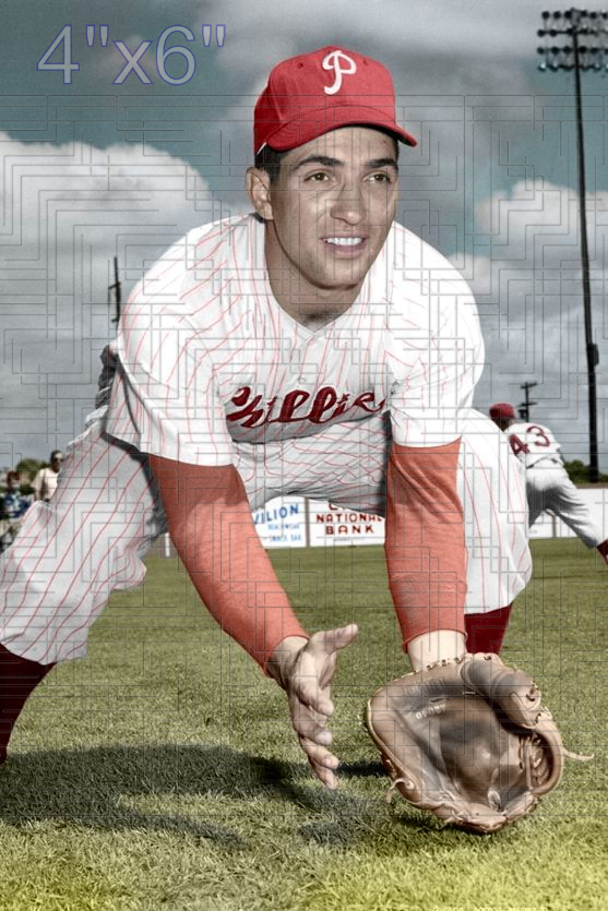 Mickey Micelotta - 1954-55 Philadelphia Phillies - choose a size & style