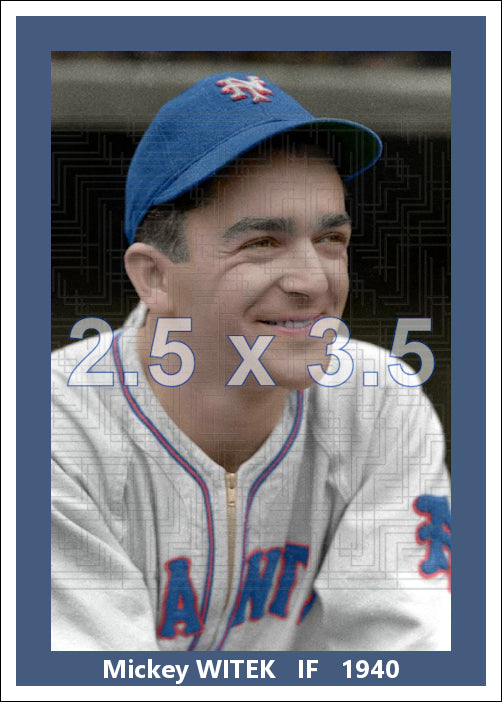 Mickey Witek - 1940 New York Giants - choose a size & style