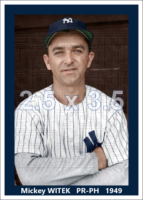 Mickey Witek - 1949 New York Yankees - choose a size & style