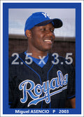 Miguel Asencio - 2003 Kansas City Royals - choose a size & style