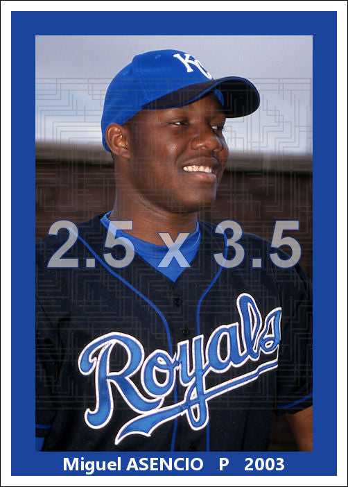 Miguel Asencio - 2003 Kansas City Royals - choose a size & style
