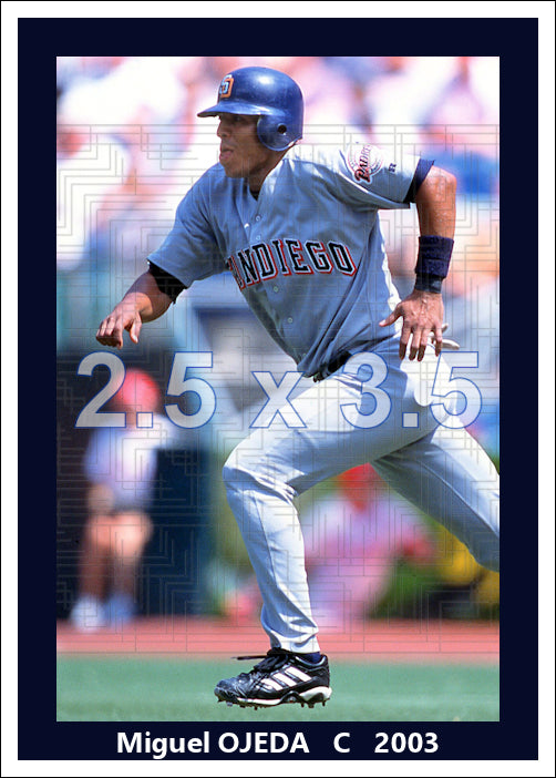 Miguel Ojeda - 2003 San Diego Padres - choose a size & style