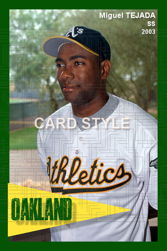 Miguel Tejada - 2003 Oakland Athletics - choose a size & style