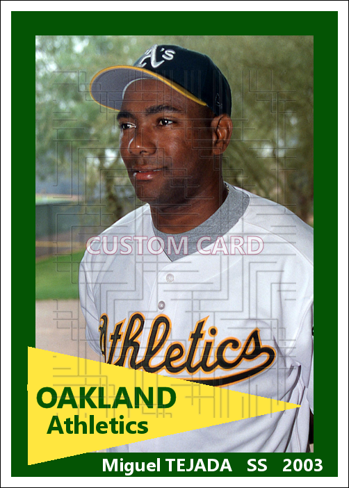Miguel Tejada - 2003 Oakland Athletics - choose a size & style