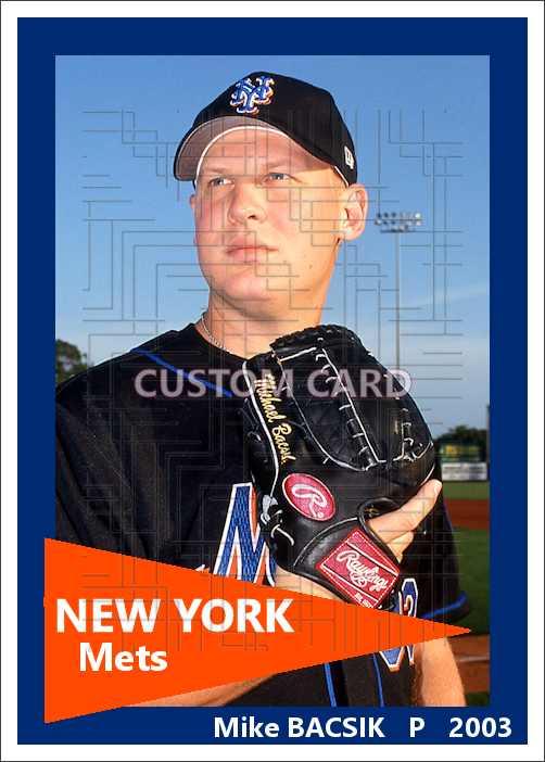 Mike Bacsik - 2003 New York Mets - choose a size & style