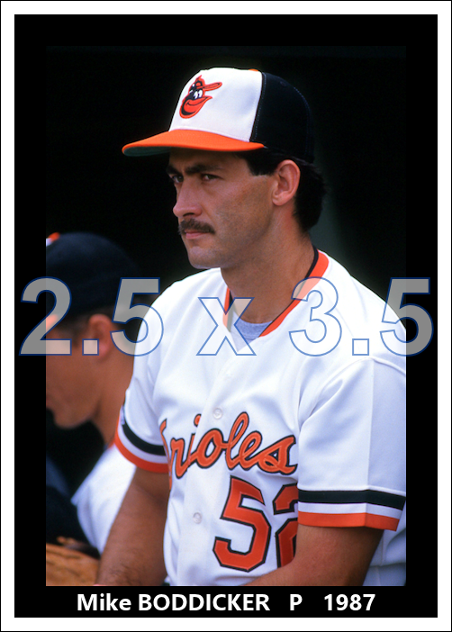 Mike Boddicker - 1987 Baltimore Orioles - choose a size & style