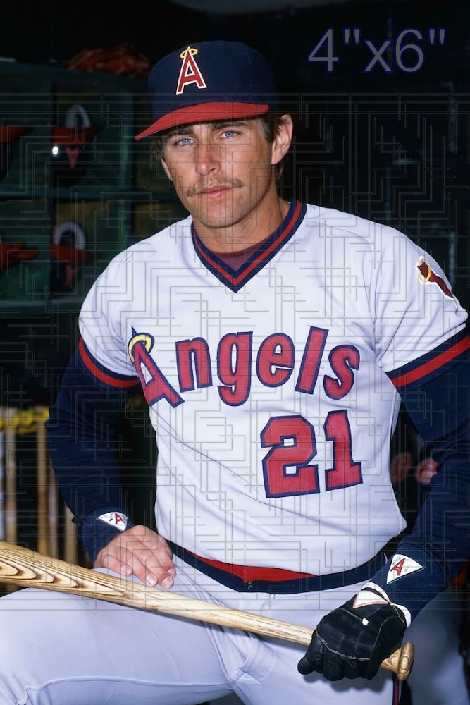 Mike Brown - 1985 California Angels - choose a size & style