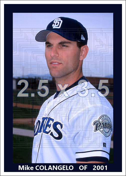 Mike Colangelo - 2001 San Diego Padres - choose a size & style