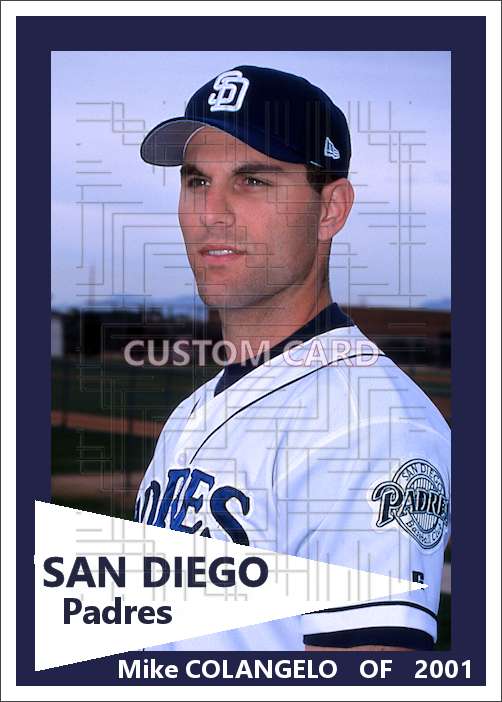 Mike Colangelo - 2001 San Diego Padres - choose a size & style