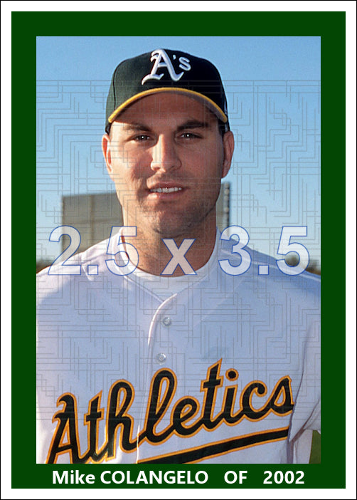 Mike Colangelo - 2002 Oakland Athletics - pose B - choose a size & style