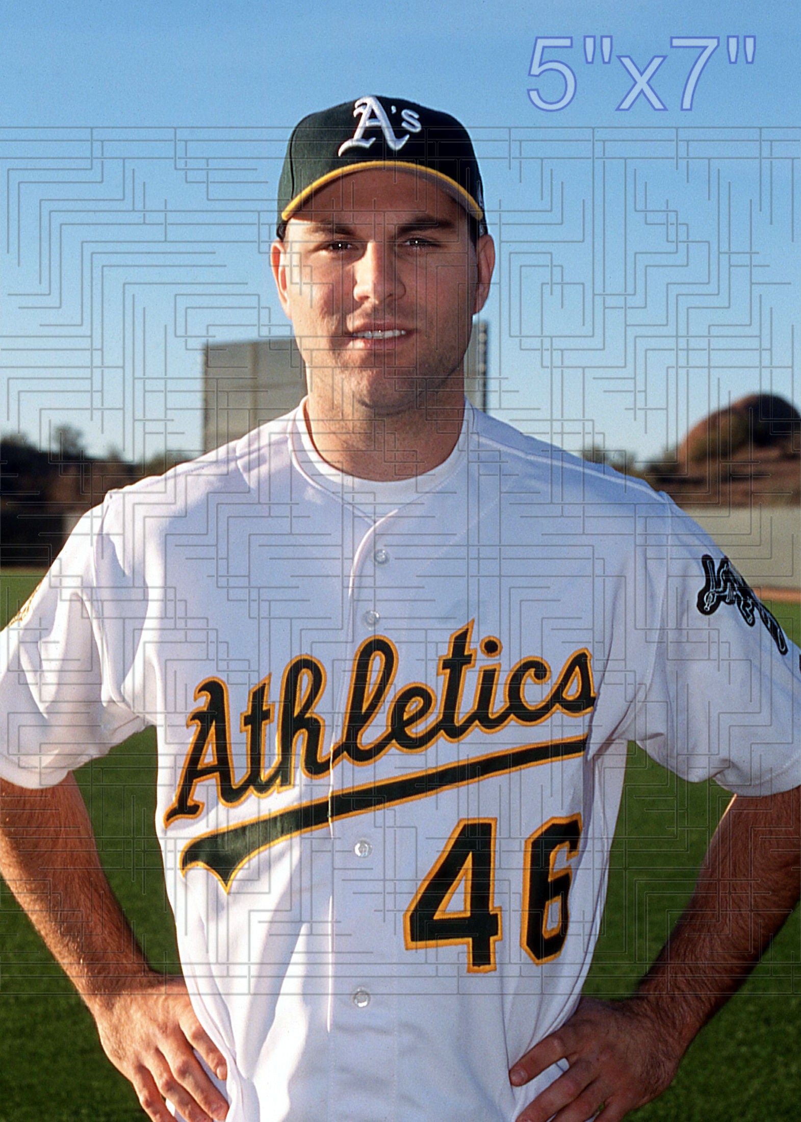 Mike Colangelo - 2002 Oakland Athletics - pose B - choose a size & style