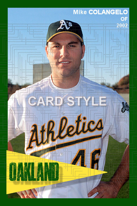 Mike Colangelo - 2002 Oakland Athletics - pose B - choose a size & style