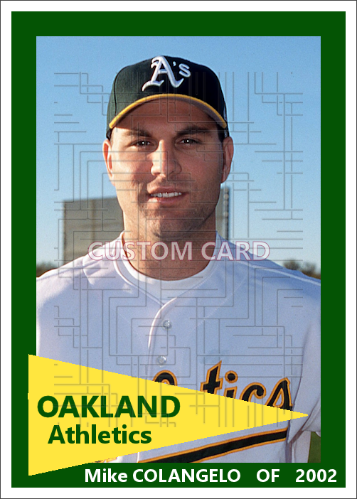 Mike Colangelo - 2002 Oakland Athletics - pose B - choose a size & style
