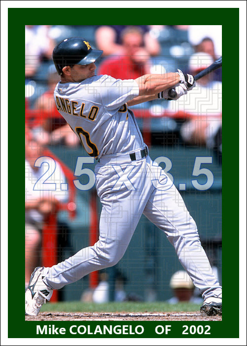 Mike Colangelo - 2002 Oakland Athletics - pose A - choose a size & style