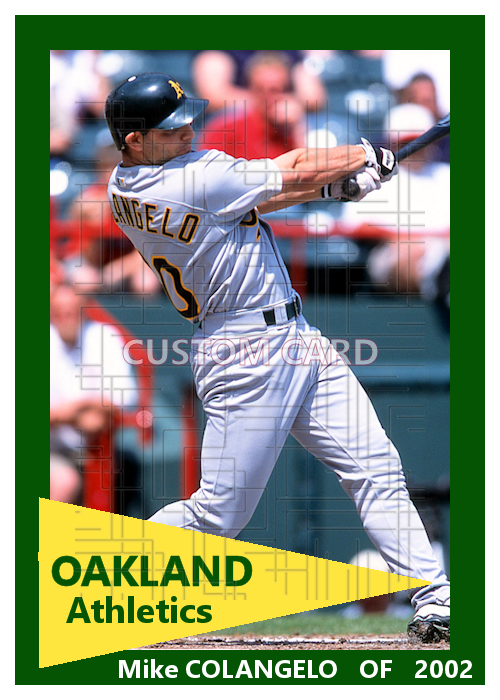 Mike Colangelo - 2002 Oakland Athletics - pose A - choose a size & style