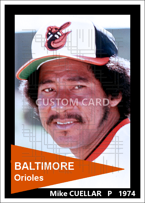 Mike Cuellar - 1974 Baltimore Orioles - choose a size & style